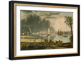 The City of Charleston, Engraved by W.J. Bennett, 1838-George Cooke-Framed Giclee Print
