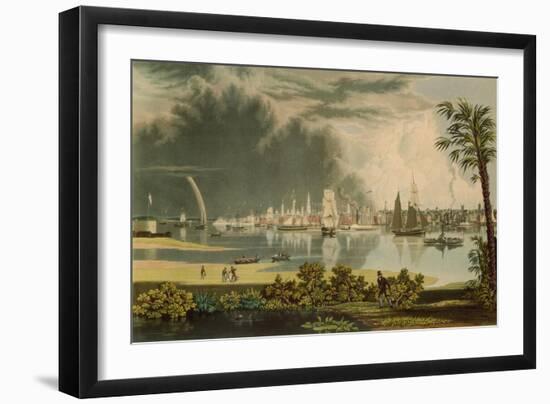 The City of Charleston, Engraved by W.J. Bennett, 1838-George Cooke-Framed Giclee Print