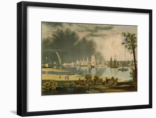 The City of Charleston, Engraved by W.J. Bennett, 1838-George Cooke-Framed Premium Giclee Print