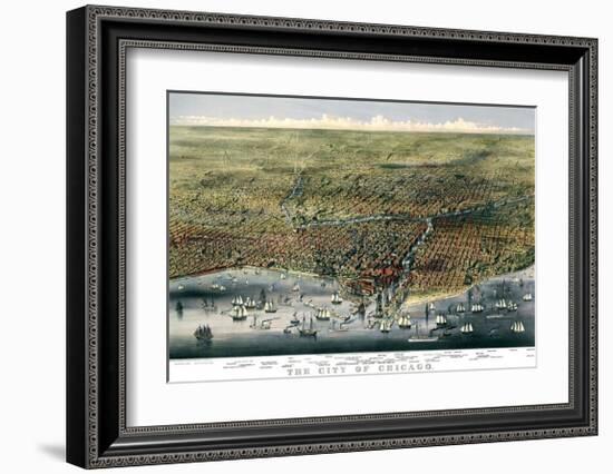 The City of Chicago, Illinois, 1874-Parsons and Atwater-Framed Giclee Print