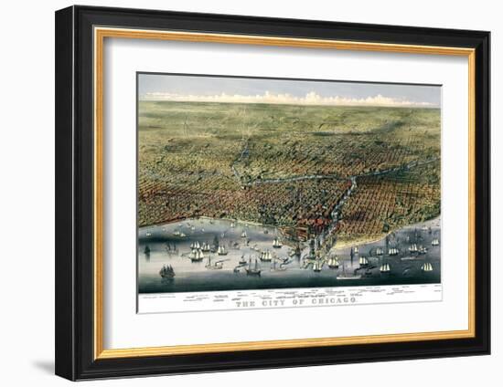 The City of Chicago, Illinois, 1874-Parsons and Atwater-Framed Giclee Print