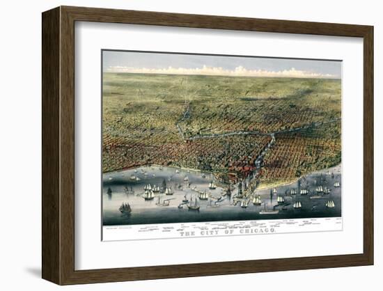 The City of Chicago, Illinois, 1874-Parsons and Atwater-Framed Giclee Print