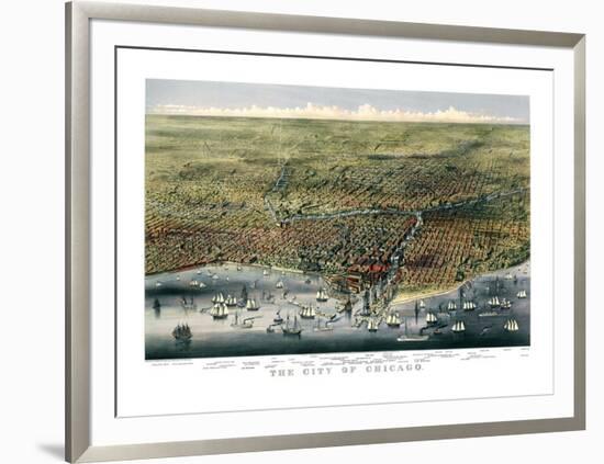 The City of Chicago, Illinois, 1874-Parsons and Atwater-Framed Giclee Print