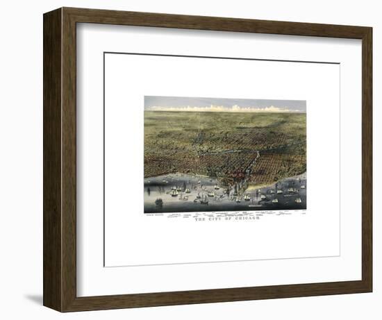 The City of Chicago, Illinois, 1874-Parsons and Atwater-Framed Art Print