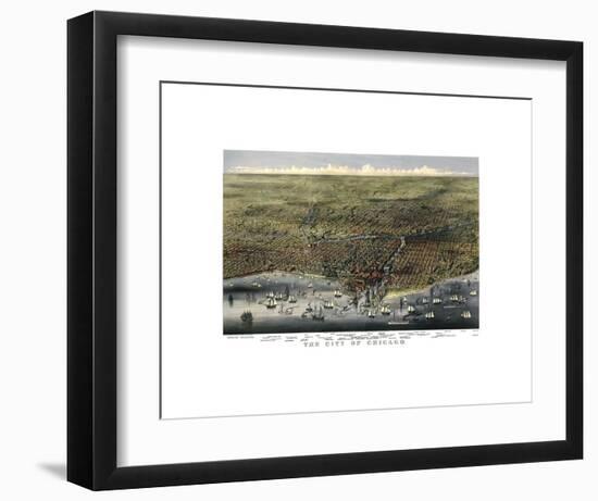 The City of Chicago, Illinois, 1874-Parsons and Atwater-Framed Art Print