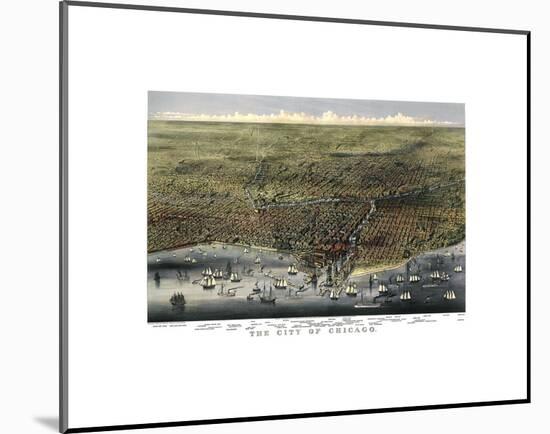 The City of Chicago, Illinois, 1874-Parsons and Atwater-Mounted Art Print