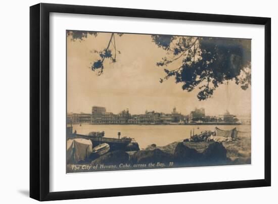 The City of Havana, Cuba, across the Bay, c1930-Unknown-Framed Giclee Print