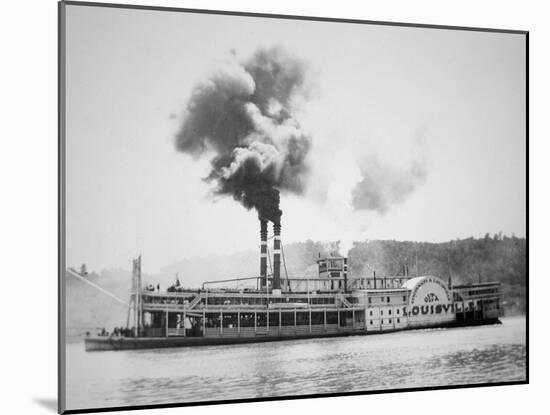 The 'City of Louisville' Steamboat on the Ohio River, C.1870-American Photographer-Mounted Giclee Print