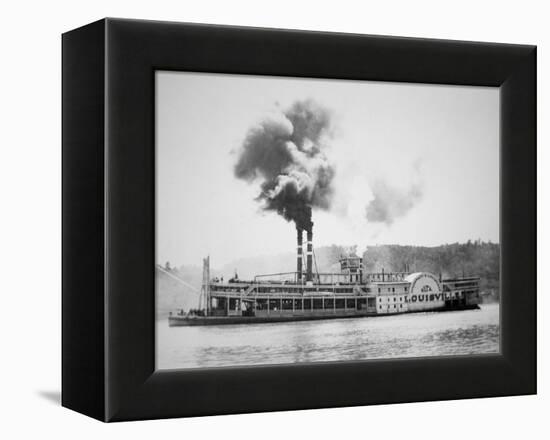 The 'City of Louisville' Steamboat on the Ohio River, C.1870-American Photographer-Framed Premier Image Canvas