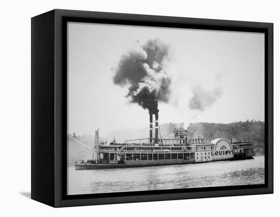 The 'City of Louisville' Steamboat on the Ohio River, C.1870-American Photographer-Framed Premier Image Canvas