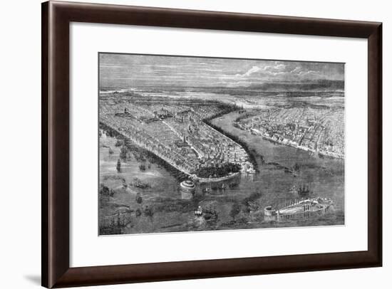 The City of New York, 1855-The Vintage Collection-Framed Giclee Print