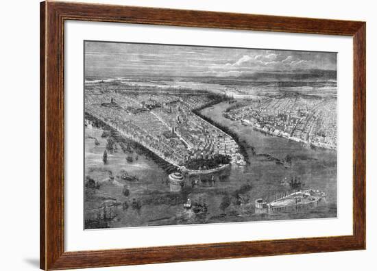 The City of New York, 1855-The Vintage Collection-Framed Giclee Print