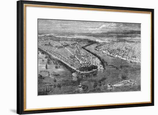 The City of New York, 1855-The Vintage Collection-Framed Giclee Print