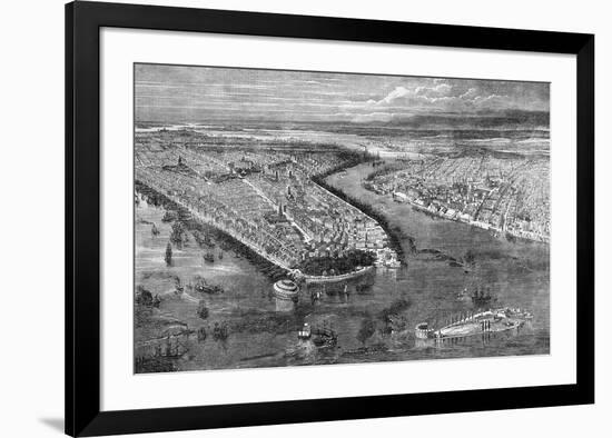 The City of New York, 1855-The Vintage Collection-Framed Giclee Print