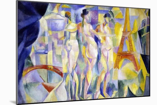 The City of Paris (La Ville De Paris)-Robert Delaunay-Mounted Giclee Print