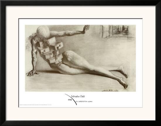 The City Of The Drawers Framed Art Print By Salvador Dali Art Com