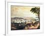 The City of Washington from Beyond the Navy Yard, Engraved by William James Bennett, c.1824-George Cooke-Framed Giclee Print