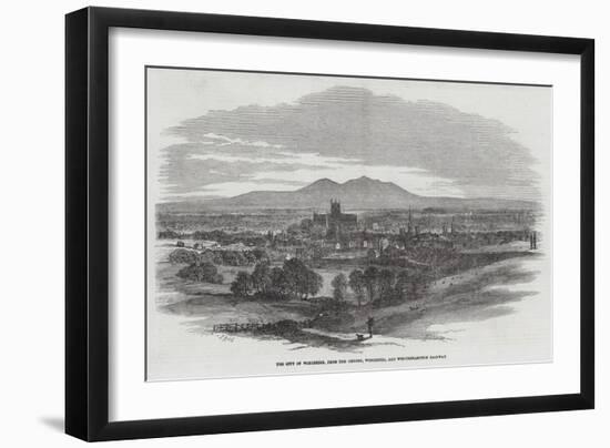 The City of Worcester, from the Oxford, Worcester, and Wolverhampton Railway-Samuel Read-Framed Giclee Print