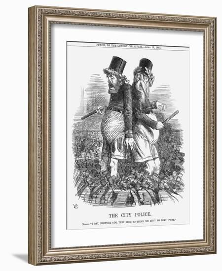 The City Police, 1863-John Tenniel-Framed Giclee Print