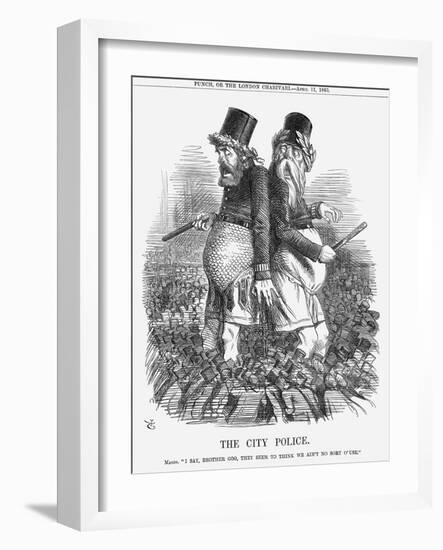The City Police, 1863-John Tenniel-Framed Giclee Print