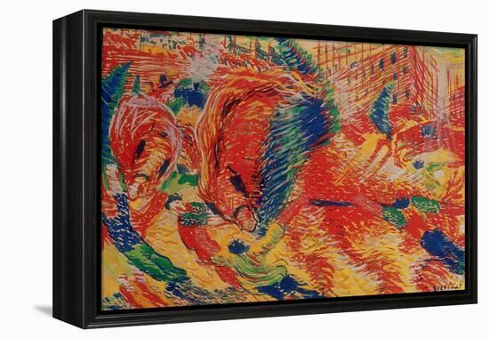 The City Rises, 1911-Umberto Boccioni-Framed Premier Image Canvas