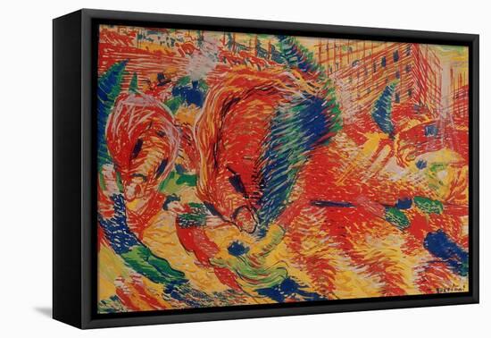 The City Rises, 1911-Umberto Boccioni-Framed Premier Image Canvas