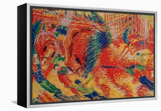 The City Rises, 1911-Umberto Boccioni-Framed Premier Image Canvas