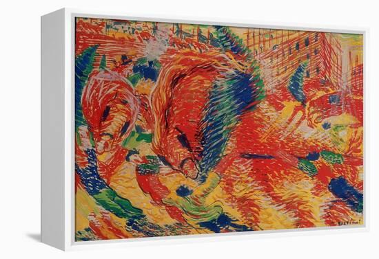 The City Rises, 1911-Umberto Boccioni-Framed Premier Image Canvas