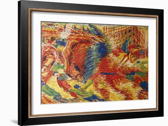 The City Rises-Umberto Boccioni-Framed Giclee Print