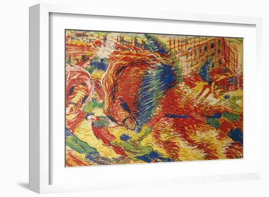 The City Rises-Umberto Boccioni-Framed Giclee Print