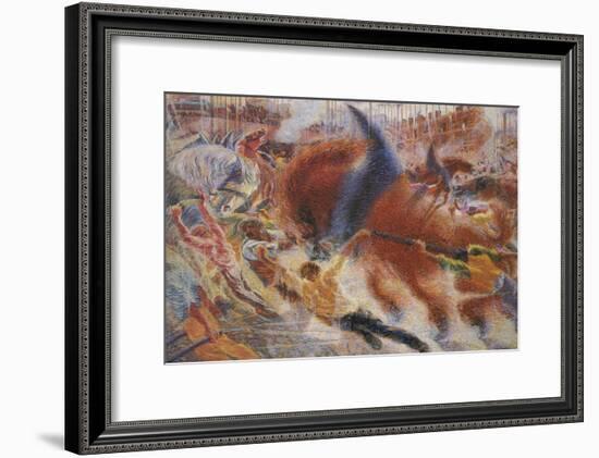 The City Rises-Umberto Boccioni-Framed Giclee Print