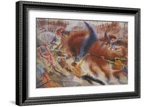 The City Rises-Umberto Boccioni-Framed Giclee Print