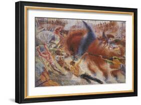 The City Rises-Umberto Boccioni-Framed Giclee Print