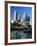 The City Skyline and Yarra River from Southgate, Melbourne, Victoria, Australia-Gavin Hellier-Framed Photographic Print