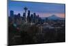 The City Skyline of Seattle, Washington from Kerry Park - Queen Anne - Seattle, Washington-Dan Holz-Mounted Photographic Print