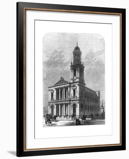 The City Temple, Holborn Viaduct, London, 1875-null-Framed Giclee Print