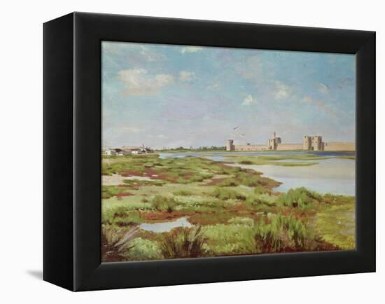 The City Walls of Aigues-Mortes, 1867-Frederic Bazille-Framed Premier Image Canvas