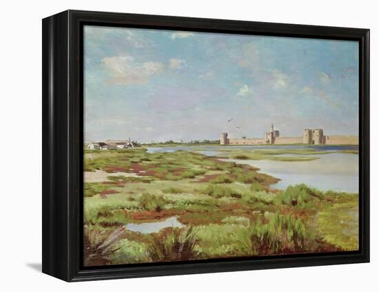 The City Walls of Aigues-Mortes, 1867-Frederic Bazille-Framed Premier Image Canvas