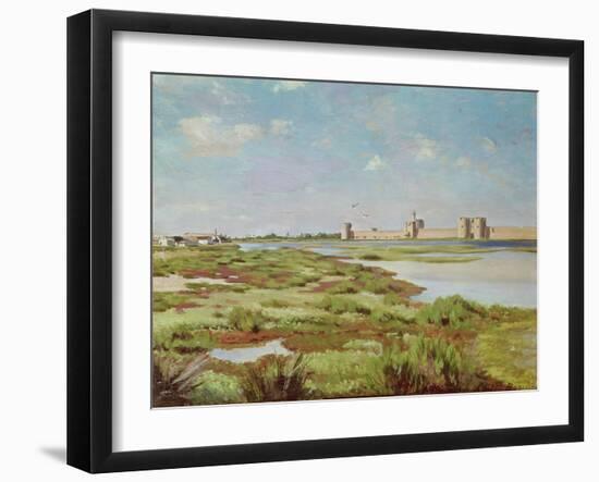 The City Walls of Aigues-Mortes, 1867-Frederic Bazille-Framed Giclee Print