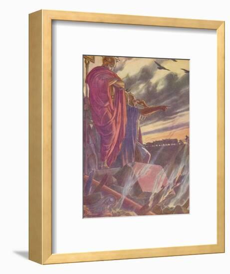 'The city was given to the flames', 1912 (1912)-Unknown-Framed Giclee Print