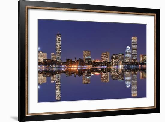 The Cityscape of Back Bay Boston, Massachusetts, USA from across the Charles River.-SeanPavonePhoto-Framed Photographic Print