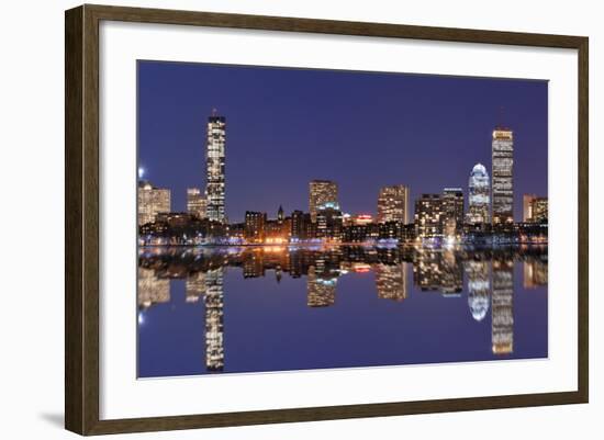 The Cityscape of Back Bay Boston, Massachusetts, USA from across the Charles River.-SeanPavonePhoto-Framed Photographic Print