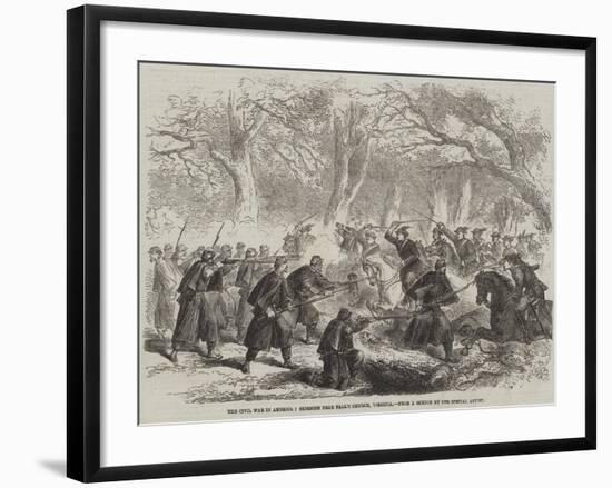 The Civil War in America, Skirmish Near Fall's Church, Virginia-null-Framed Giclee Print