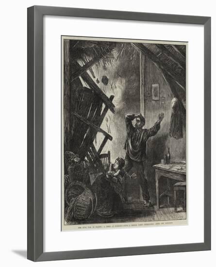 The Civil War in France, a Shell at Suresnes-Matthew White Ridley-Framed Giclee Print