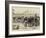 The Civil War in Japan, Embarking Cavalry at the Custom-House, Yokohama-null-Framed Giclee Print