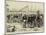 The Civil War in Japan, Embarking Cavalry at the Custom-House, Yokohama-null-Mounted Giclee Print