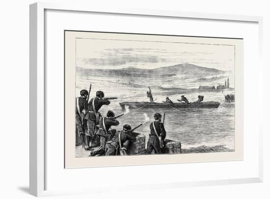 The Civil War in Spain: a Race for Life, an Incident of the Recent Carlist Attack on Béhobia-null-Framed Giclee Print