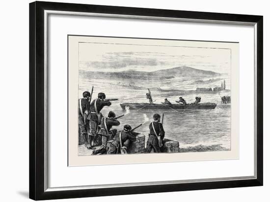 The Civil War in Spain: a Race for Life, an Incident of the Recent Carlist Attack on Béhobia-null-Framed Giclee Print