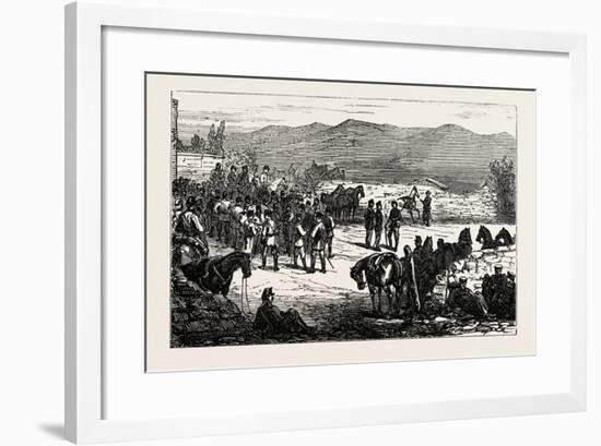 The Civil War in Spain: Serrano and His Staff at Montellano-null-Framed Giclee Print