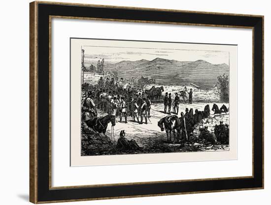 The Civil War in Spain: Serrano and His Staff at Montellano-null-Framed Giclee Print